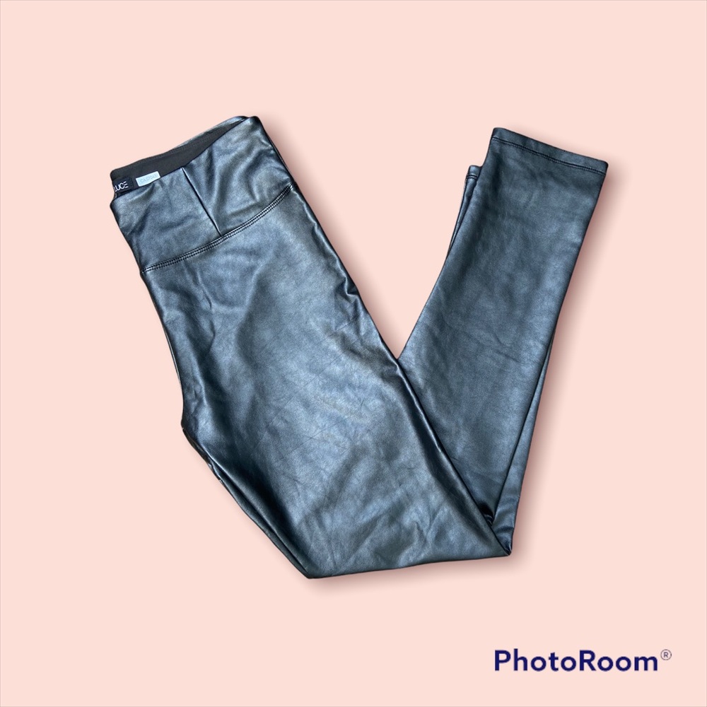 Vegan leather leggings